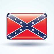 Flag of Confederate Rebel vector illustration N5
