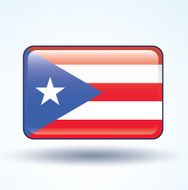 Flag of Puerto rico vector illustration N5
