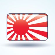 Flag of Japan imperial vector illustration N5