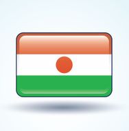 Flag of Republic niger vector illustration N5