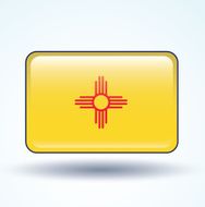 Flag of new mexico state vector illustration N5