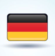 Flag of German vector illustration