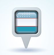 Flag of Uzbekistan vector illustration N14