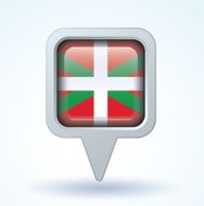 Flag of Basque country vector illustration N5