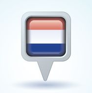 Flag of netherlands vector illustration N6
