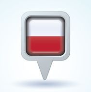 flag of Poland vector illustration N7