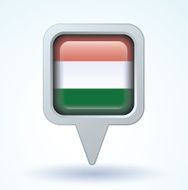 Flag of hungary vector illustration N6