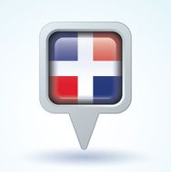 Flag of dominican republic vector illustration N6