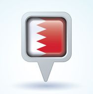Flag of Bahrain vector illustration N6