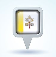 Flag of Vatican city vector illustration N6