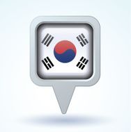 Flag of South korea vector illustration N6