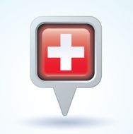 Flag of switzerland vector illustration N4