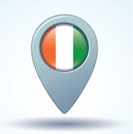 Flag of cote d ivoire vector illustration N6