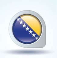 Flag of Bosnia vector illustration N6