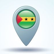 Flag of Sao Tome and Principe vector illustration N7