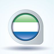 Flag of Sierra Leone vector illustration N7