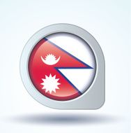 Flag of Nepal vector illustration N7