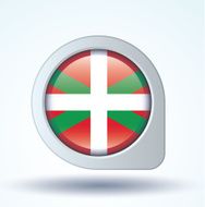 Flag of Basque country vector illustration N6