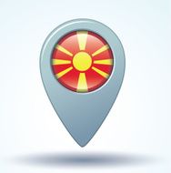 Flag of Macedonia vector illustration N7
