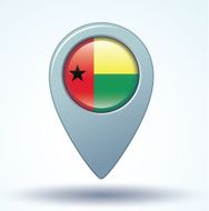 Flag of guinea bissau vector illustration N7