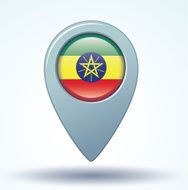 Flag of Ethiopia Vector illustration N8