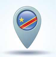 Flag of Democratic Republic the Congo vector illustration N6