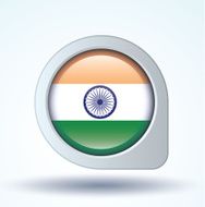 Flag of India vector illustration N7