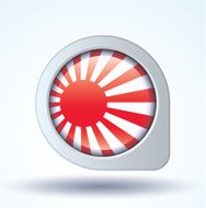 Flag of Japan imperial vector illustration N7