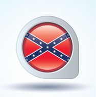 Flag of Confederate Rebel vector illustration N8