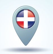 Flag of dominican republic vector illustration N7