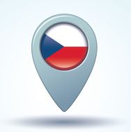 Flag of Czech republic vector illustration N6