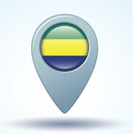 Flag of Gabon vector illustration N7