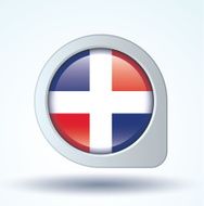 Flag of dominican republic vector illustration N8
