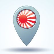 Flag of Japan imperial vector illustration N8