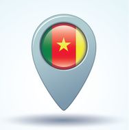 Flag of cameroon vector illustration N8