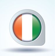 Flag of cote d ivoire vector illustration N7