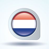 Flag of netherlands vector illustration N8