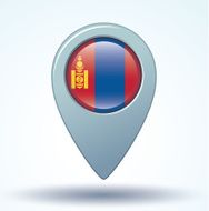Flag of Mongolia vector illustration N8