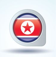 Flag of north korea vector illustration N6