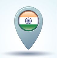 Flag of India vector illustration N8