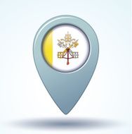 Flag of Vatican city vector illustration N7