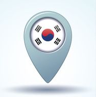Flag of South korea vector illustration N8