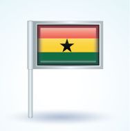 Flag of Ghana vector illustration N8