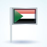 Flag of Sudan vector illustration N9
