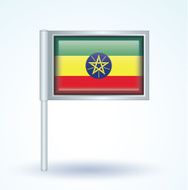 Flag of Ethiopia Vector illustration N11