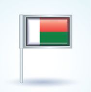 Flag of Madagascar vector illustration N9