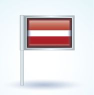Flag of Latvia vector illustration N9