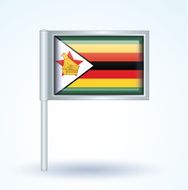 Flag of Zimbabwe vector illustration N9