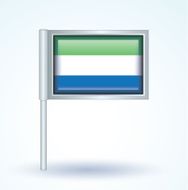 Flag of Sierra Leone vector illustration N9