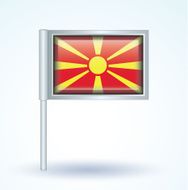 Flag of Macedonia vector illustration N9